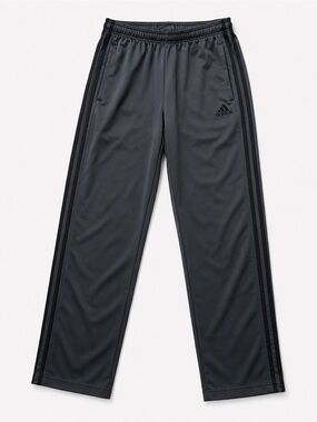 Adidas Men's Black Track Pants gray black stripes size‎ large